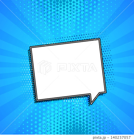 comic chat bubble on blue background with copyspace comic chat bubble on blue background with copyspace 140237057