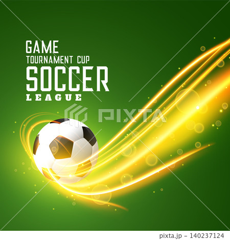 abstract shiny football background with light effect 140237124