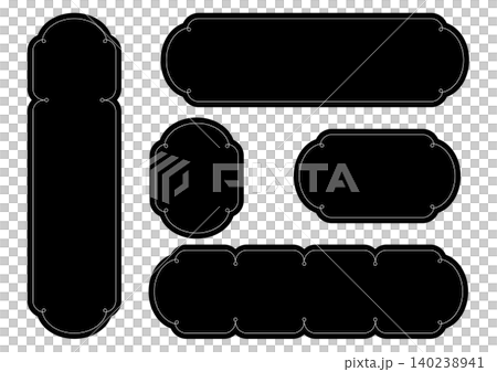 Simple decorative frame set Simple decorative frame set 140238941