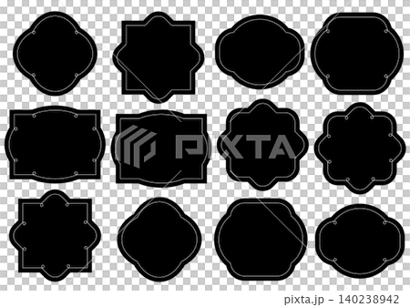 Simple decorative frame set Simple decorative frame set 140238942
