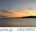 Athletes on SAP boards in Eilat on background of sunset 140239055