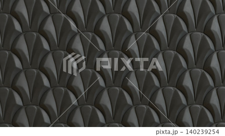 Dark Geometric Scallop Wall Texture 3d render. Dark Geometric Scallop Wall Texture 3d render. 140239254