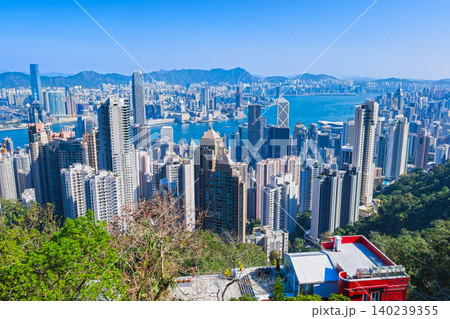 香港 100万ドルの夜景 昼景 香港 100万ドルの夜景 昼景 140239355