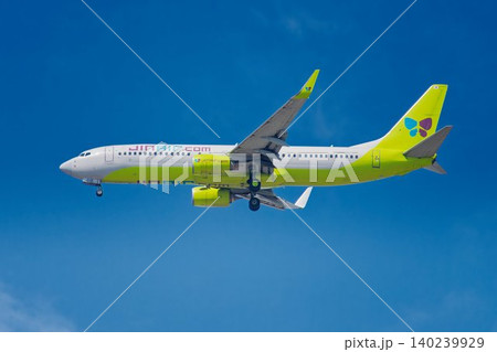 ジンエアーのボーイング737-800型旅客機 ジンエアーのボーイング737-800型旅客機 140239929