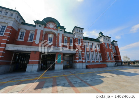 深谷駅の赤レンガ駅舎(埼玉県深谷市) 深谷駅の赤レンガ駅舎(埼玉県深谷市) 140240316