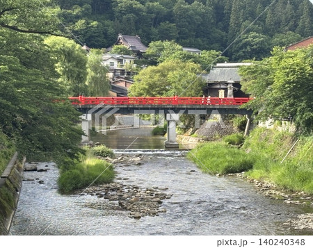 川のある風景、高山市中橋 川のある風景、高山市中橋 140240348