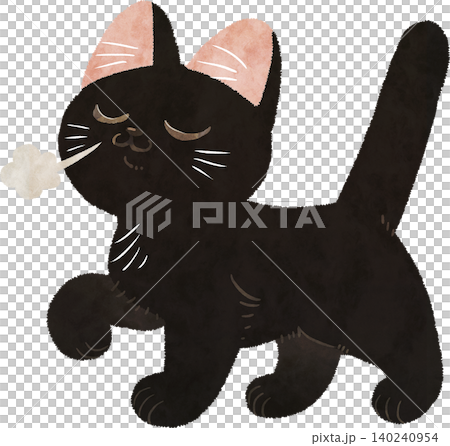 A cat walking proudly A cat walking proudly 140240954
