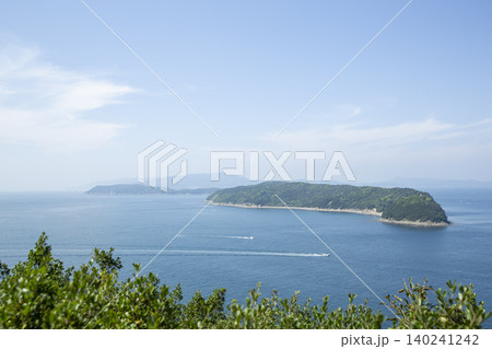 深山砲台跡から紀淡海峡を望む 深山砲台跡から紀淡海峡を望む 140241242