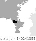 日本のベクターイラスト地図素材：神奈川県葉山町全体地図 140241355