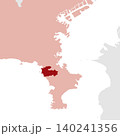 日本のベクターイラスト地図素材：神奈川県葉山町全体地図 140241356