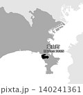日本のベクターイラスト地図素材：神奈川県葉山町全体地図 140241361