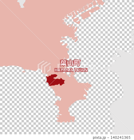 Vector illustration map material for Japan: Map of Hayama Town, Kanagawa Prefecture Vector illustration map material for Japan: Map of Hayama Town, Kanagawa Prefecture 140241365