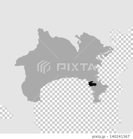 Vector illustration map material for Japan: Map of Hayama Town, Kanagawa Prefecture Vector illustration map material for Japan: Map of Hayama Town, Kanagawa Prefecture 140241367