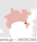 日本のベクターイラスト地図素材：神奈川県葉山町全体地図日本のベクターイラスト地図素材：神奈川県葉山町 140241368