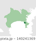 日本のベクターイラスト地図素材：神奈川県葉山町全体地図 140241369