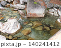 夕森渓谷で流れる綺麗な川 140241412