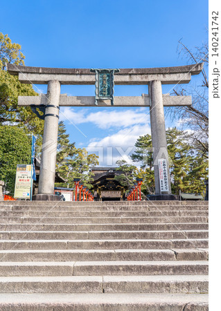 京都東山五条 豊国神社 鳥居(豊臣秀吉公を祀る神社) 京都東山五条 豊国神社 鳥居(豊臣秀吉公を祀る神社) 140241742
