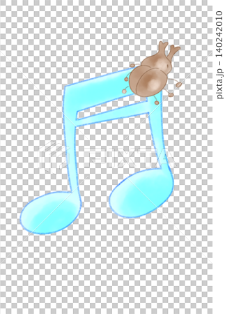 Musical notes with beetles attached Musical notes with beetles attached 140242010