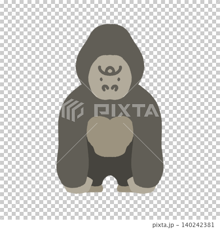 Hand-drawn gorilla Hand-drawn gorilla 140242381