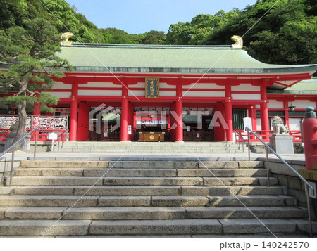 赤間神宮の拝殿!山口県下関市 赤間神宮の拝殿!山口県下関市 140242570