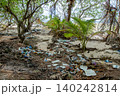 環境問題　東海岸に流れ着いたプラスチックのごみ 140242814