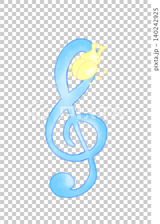 Musical notes with beetles attached Musical notes with beetles attached 140242925