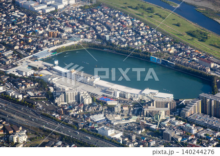 多摩川競艇場を空撮 多摩川競艇場を空撮 140244276