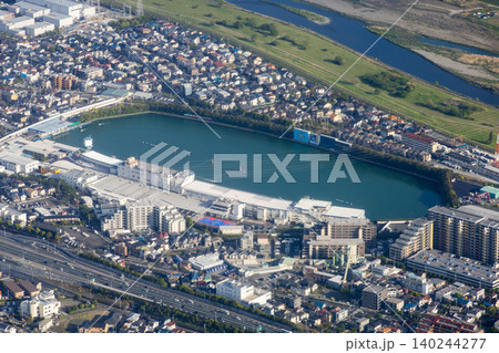 多摩川競艇場を空撮 多摩川競艇場を空撮 140244277