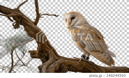 Realistic Owl in flight isolated on transparent background. Realistic Owl in flight isolated on transparent background. 140244503