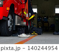 待機中の消防車 140244954