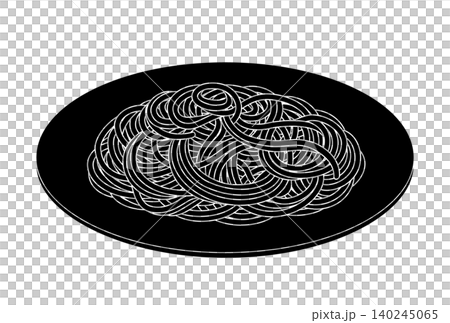 茹でた素パスタのアイコン 茹でた素パスタのアイコン 140245065