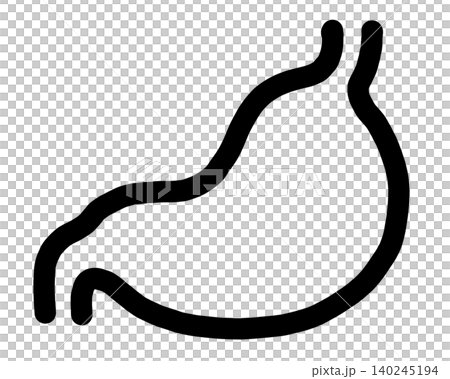 Simple stomach icon Simple stomach icon 140245194