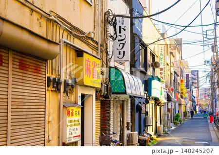 横浜・福富町 路地裏 横浜・福富町 路地裏 140245207
