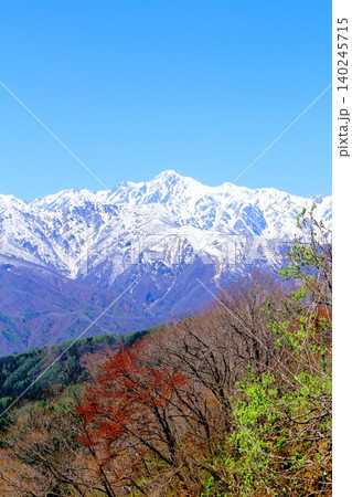 5月の白馬村からの北アルプス 信州の山々 信州の風景 5月の白馬村からの北アルプス 信州の山々 信州の風景 140245715