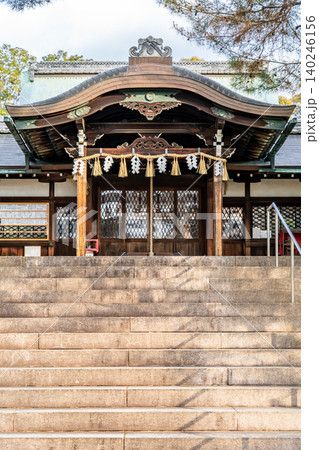 京都東山　新日吉神宮（いまひえじんぐう）新日吉神社　平安時代後白河上皇による創建　本殿（拝所） 140246156