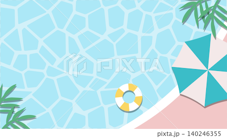 Summer banner, summer materials, summer background illustration Summer banner, summer materials, summer background illustration 140246355