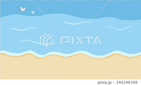 夏のバナー 海の背景イラスト 夏素材 ビーチ、浮き輪、浜辺 ビーチサンダル、 夏のバナー 海の背景イラスト 夏素材 ビーチ、浮き輪、浜辺 ビーチサンダル、 140246399