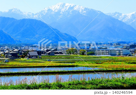 5月の安曇野の風景 信州の風景 春の田園風景 5月の安曇野の風景 信州の風景 春の田園風景 140246594