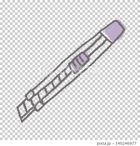 Color illustration of a utility knife 140246977