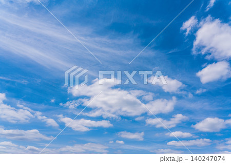 梅雨まじかの雲が多い夏空 梅雨まじかの雲が多い夏空 140247074