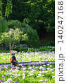 菖蒲園の花柄摘み 140247168