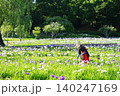 菖蒲園の花柄摘み 140247169
