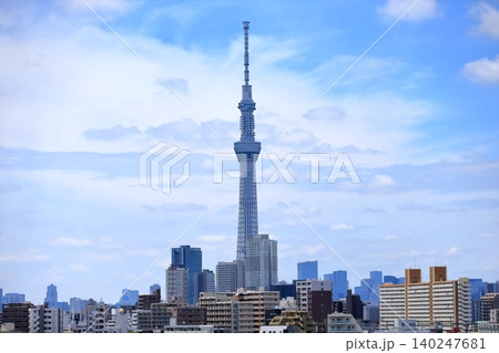 青空と東京スカイツリー 140247681