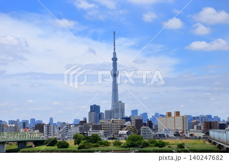 青空と東京スカイツリー 青空と東京スカイツリー 140247682