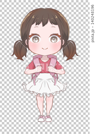 背著背包的女孩 背著背包的女孩 140248196