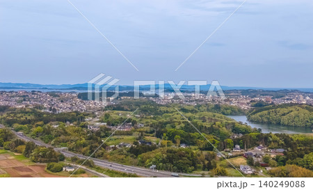 April 30 2026 Shiogama Matsushima coastal landscape with islands and rural countryside April 30 2026 Shiogama Matsushima coastal landscape with islands and rural countryside 140249088