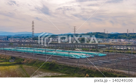 April 30 2026 Sanriku Coast Expressway interchange with elevated roads and vehicles 140249100