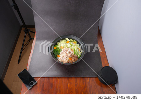 鍋料理の撮影風景 140249689