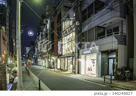 大阪夜景　心斎橋　横堀筋　南船場　大阪府大阪市 140249827