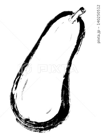 挿絵イラスト 墨絵 水墨画 しろうり 挿絵イラスト 墨絵 水墨画 しろうり 140250512